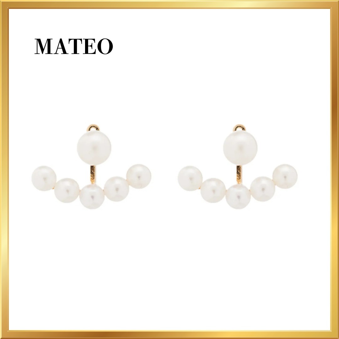 MATEO♦14K フローティングパール ピアス