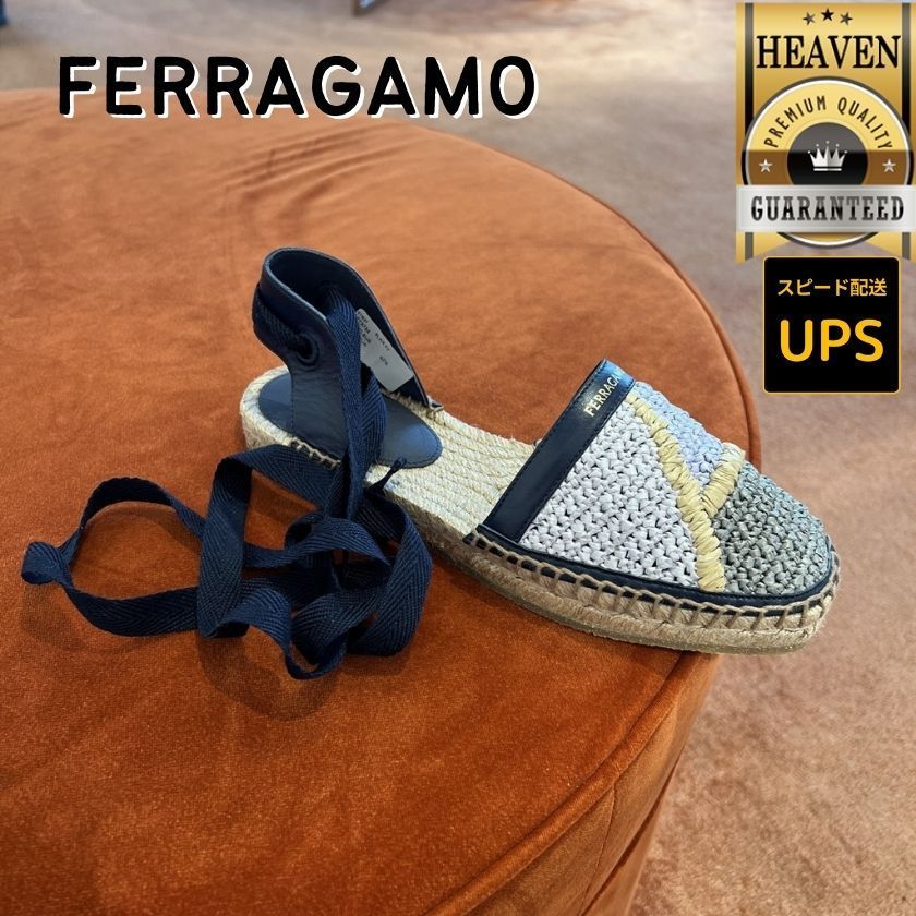 6万取引突破★UPS速達便利用【FERRAGAMO】ELAIA_エスパドリーユ