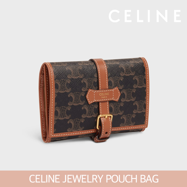 CELINE☆ラージジュエリーケーストリオンフキャンバス_パリ発 CELINE】セリーヌ ジュエリー ケース