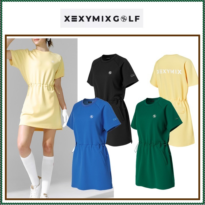 【XEXYMIX GOLF】Pique Dolman String One Piece ■WOMAN