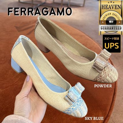 ベージュ系 FERRAGAMO(フェラガモ) パンプス(レディース) - 海外
