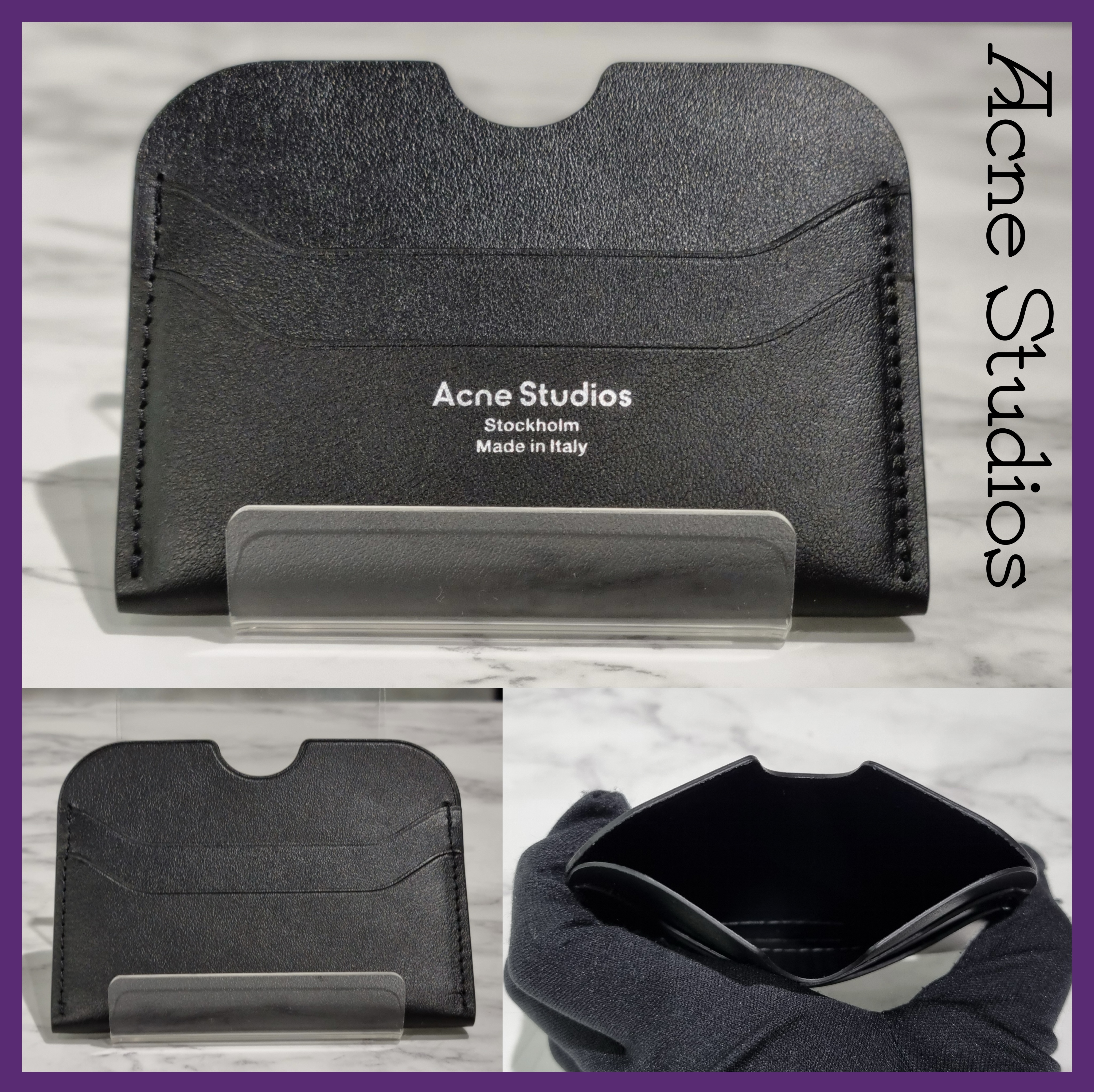 【関税込み】Acne Studios☆ ロゴ レザー カードケース 名刺入れ