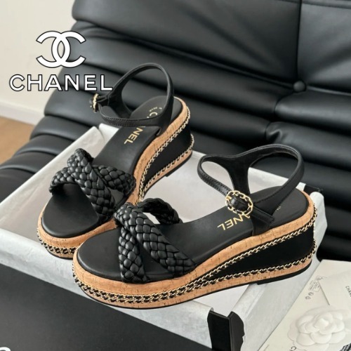 《この夏履きたい♪》CHANEL サンダル ブラック 厚底