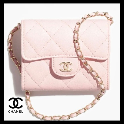 カーフスキン【CHANEL】チェーンクラッチ ウォレット 財布