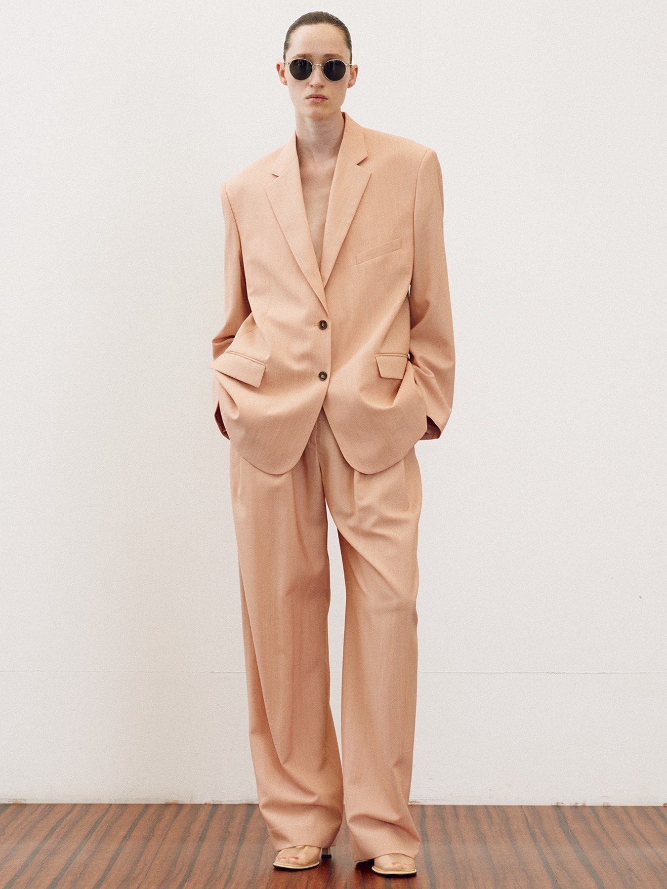 [RECTO] / ☆25SS SIGNATURE SINGLE BREASTED SUIT JACKET/PEACH
