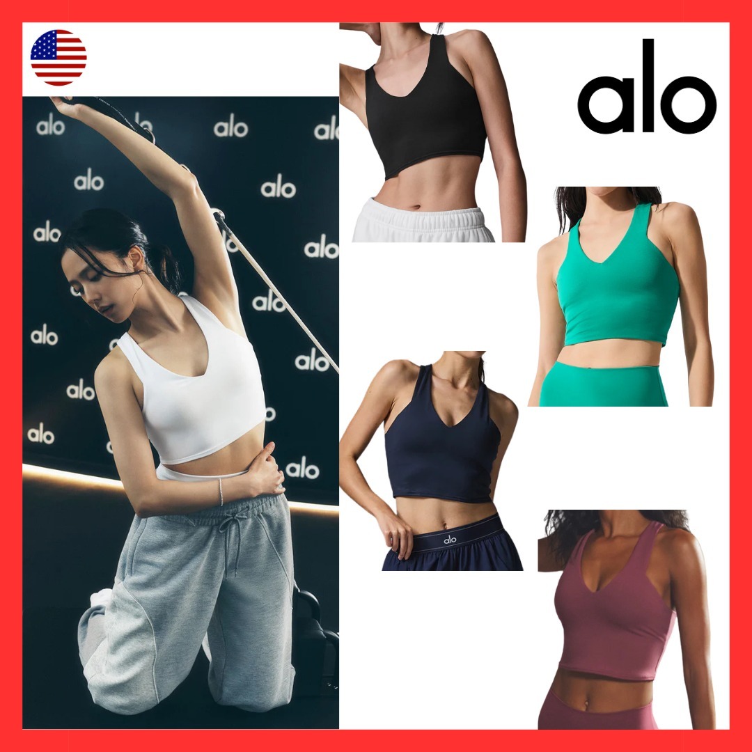 【ALO Yoga】Airbrush Real Bra Tank ブラ タンク ★日本未入荷
