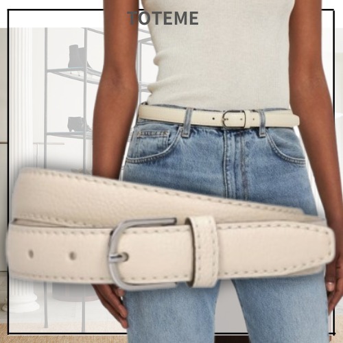 SS25 ■Toteme■ グレインレザー スリムベルト
