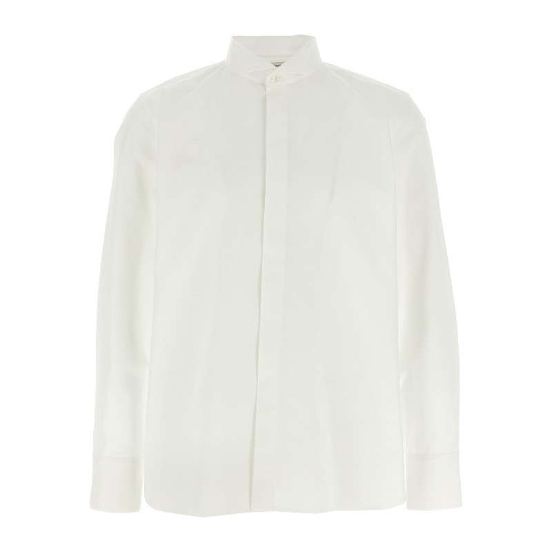Tシャツ・カットソー Saint Laurent SS25 Flap collar shirt (819673Y1H48 9000)