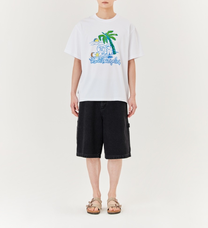 [MARK GONZALES]★PALM TREE GRAPHIC COOL COTTON S/S T-SHIRT