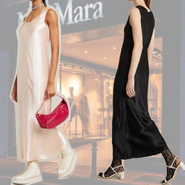 DT MaxMara ★ サテン スリップドレス SAVANA 2色