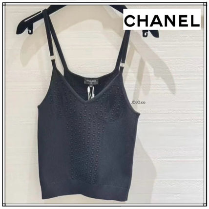 ブラック（黒）系 CHANEL(シャネル) キャミソール(レディース