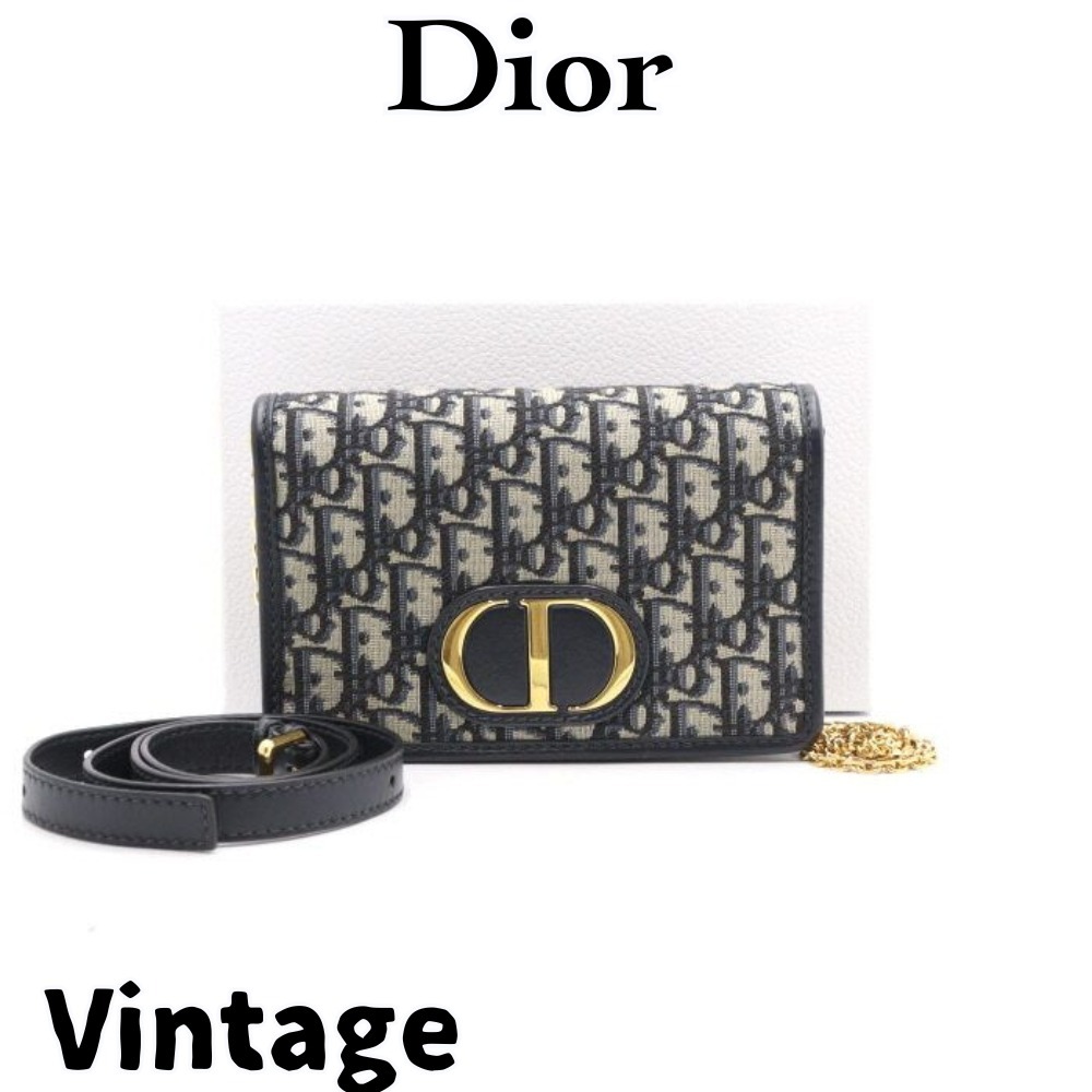 【ヴィンテージ】Rank:A☆Dior Oblique MONTAIGNE バッグ a43063