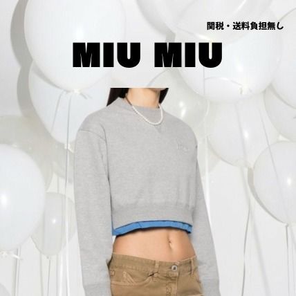 楽天市場】ミュウミュウ MIU MIU 胸ロゴ プルオーバー