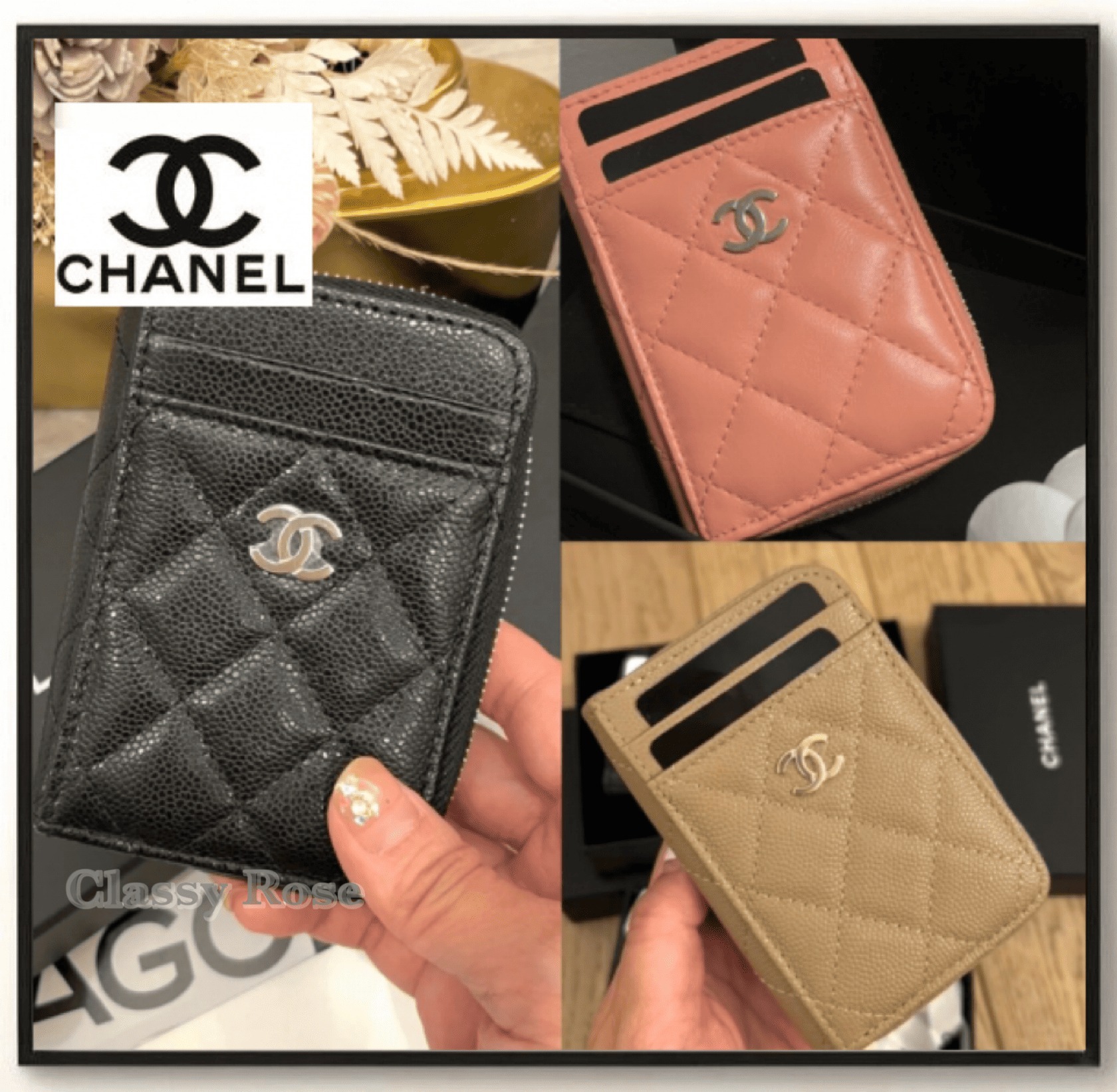 【CHANELコンパクトで使いやすさ抜群】ジップコインケース