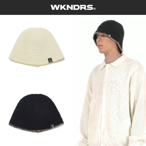 ★2025SS新作★WKNDRS★FLORAL KNIT BUCKET HAT