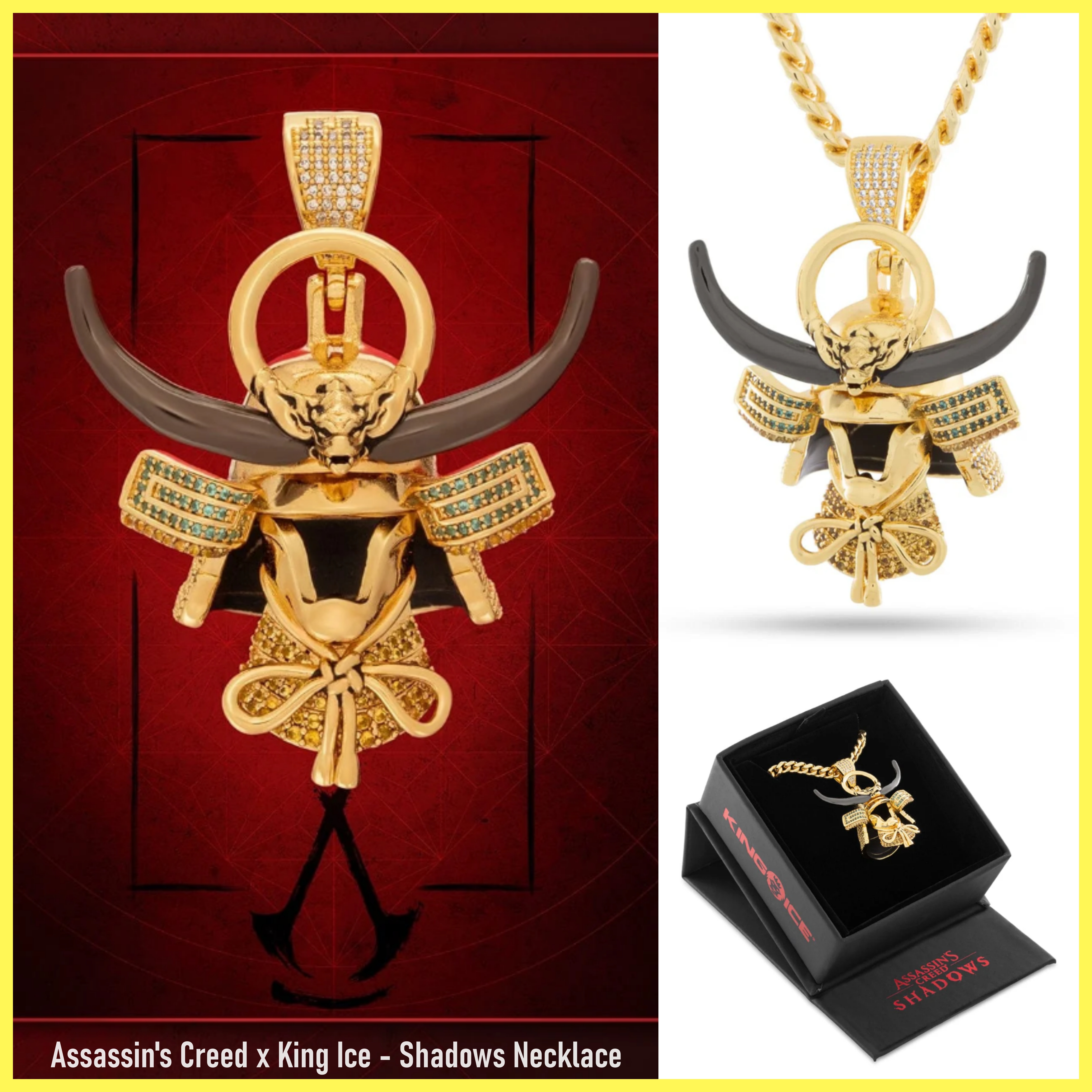 送税込【Assassin's Creed x King Ice】Shadows Necklace 国内発