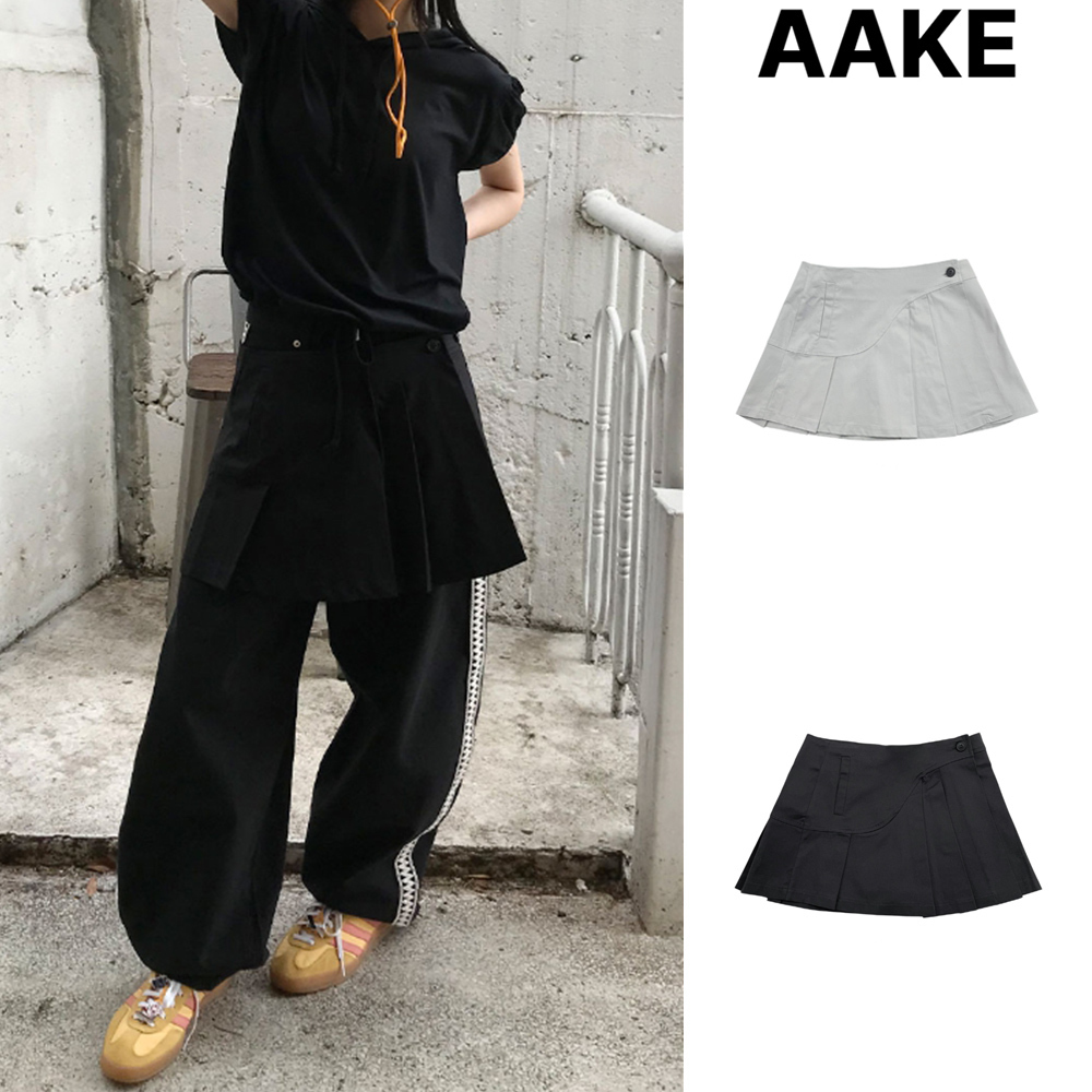 【AAKE】WAVE PLEATS LAYERED SK