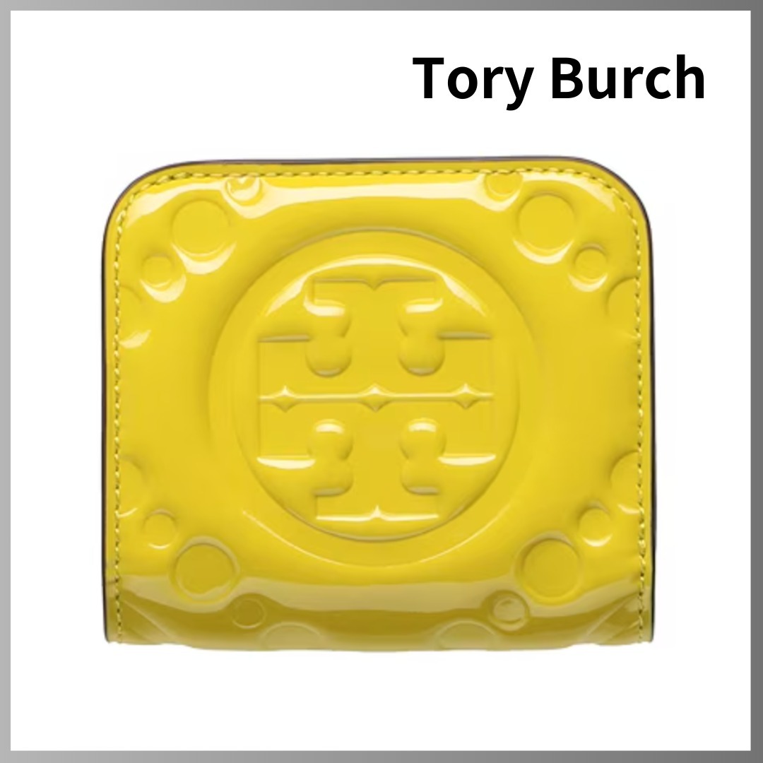 【Tory Burch】送関込☆TORY BURCH エナメル 二つ折り財布
