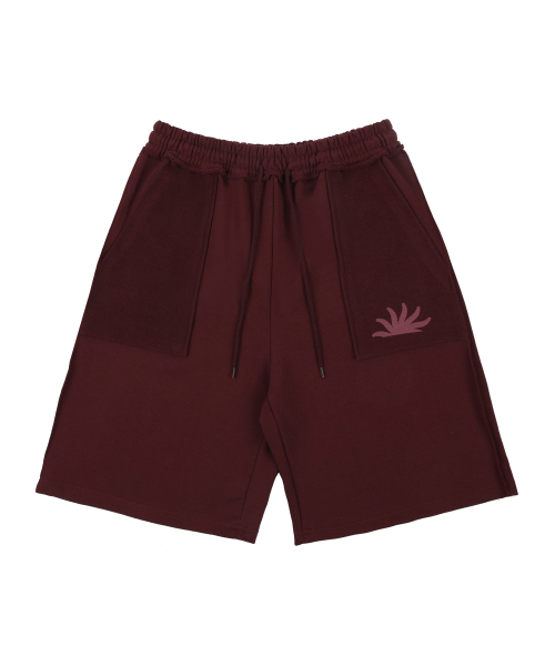 ハーフ・ショートパンツ NK Sunup Bermuda Sweat Shorts BurgundyK24QC726