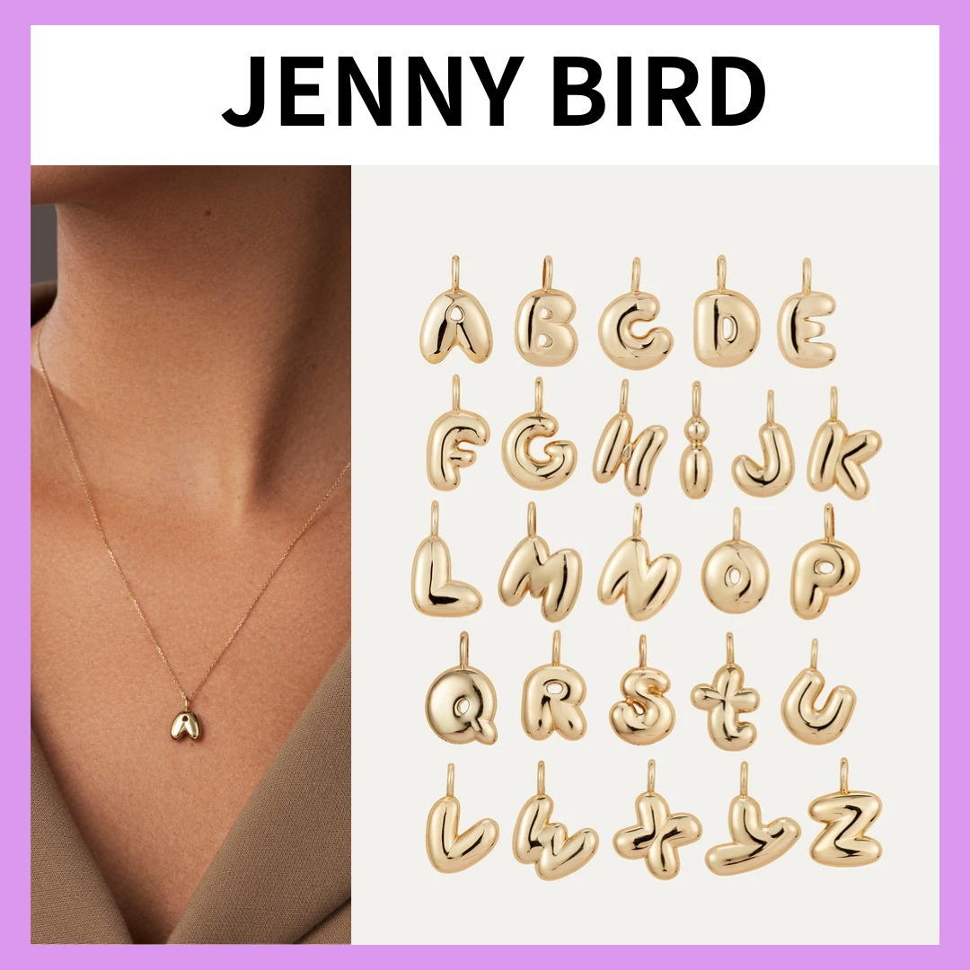 JENNY BIRD 14K ゴールド バブル レター ネックレス  ギフト用