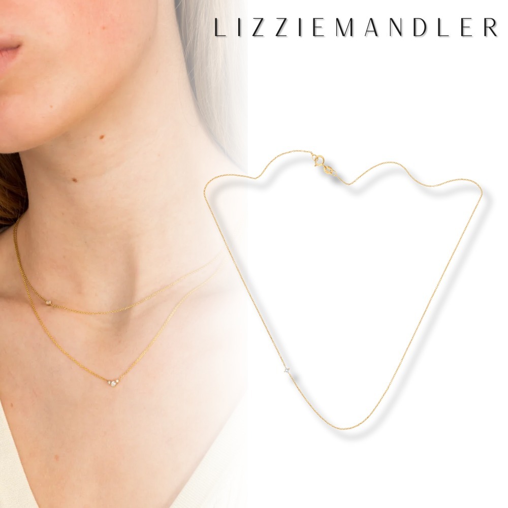 ネックレス・ペンダント Lizzie Mandler Floating Round Diamond Necklace