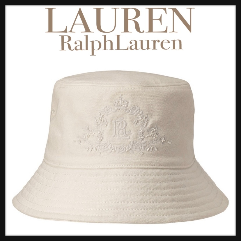 Ralph Lauren★ビーズと刺繍・バケットハット