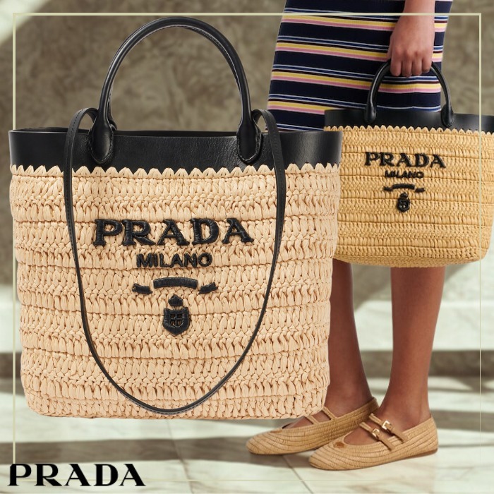 ≪大人カジュアル≫【PRADA】2way クロシェトートバッグ