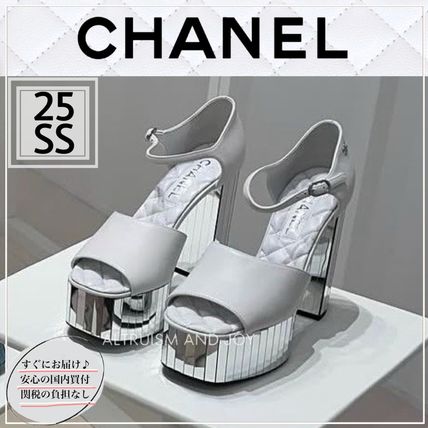 【スタイルアップ♪】CHANEL シャネル サンダル ヒール CHANELシャネルサンダルハイヒール
