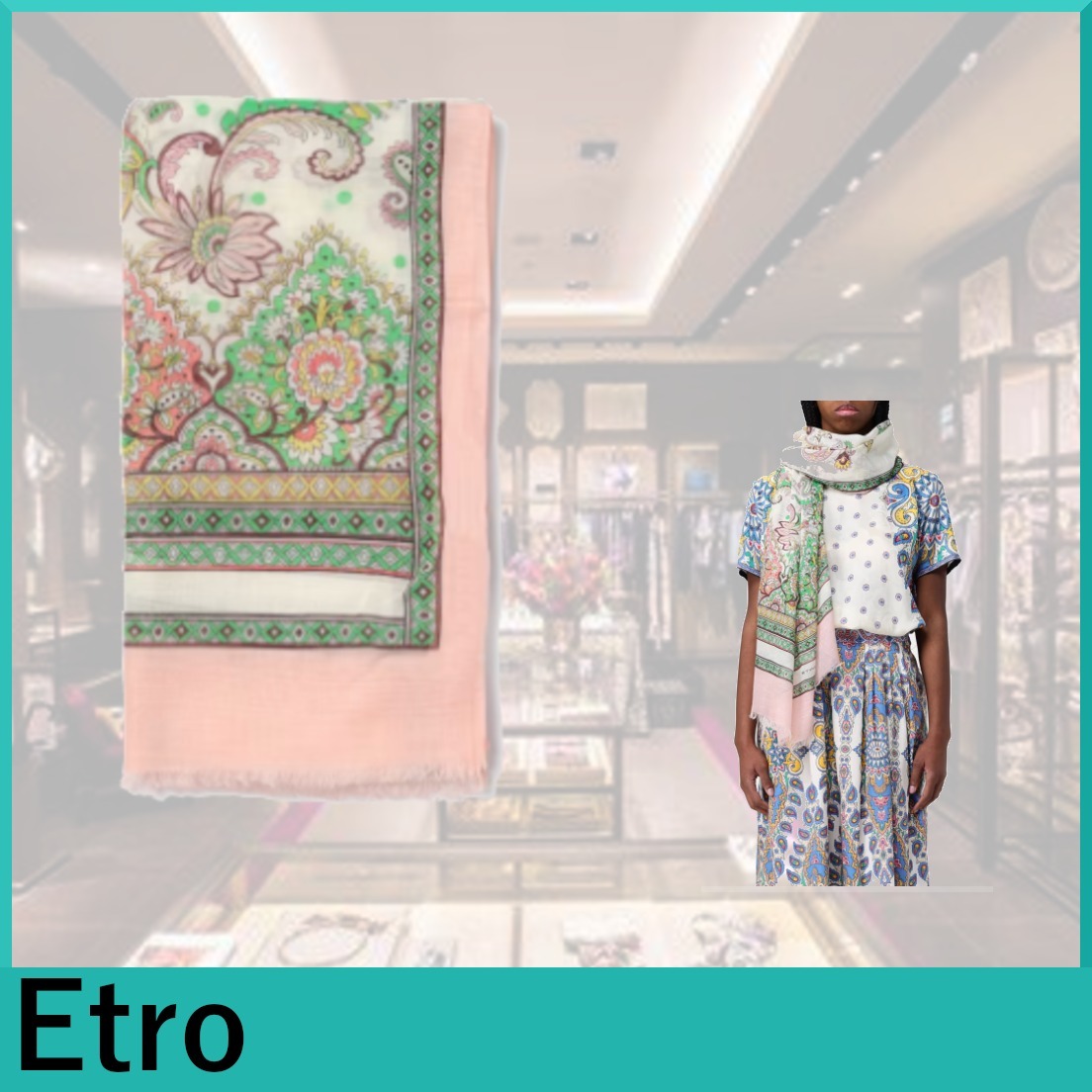 ETRO★ペイズリー柄スカーフ