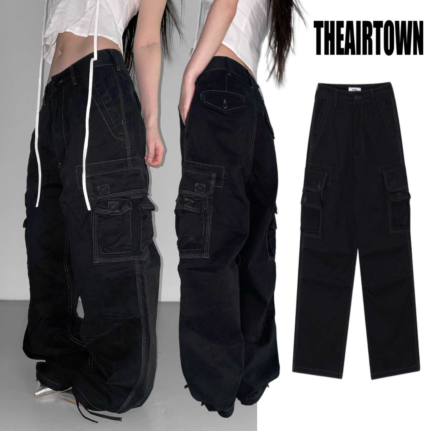 【THEAIRTOWN】コットンカーゴパンツ