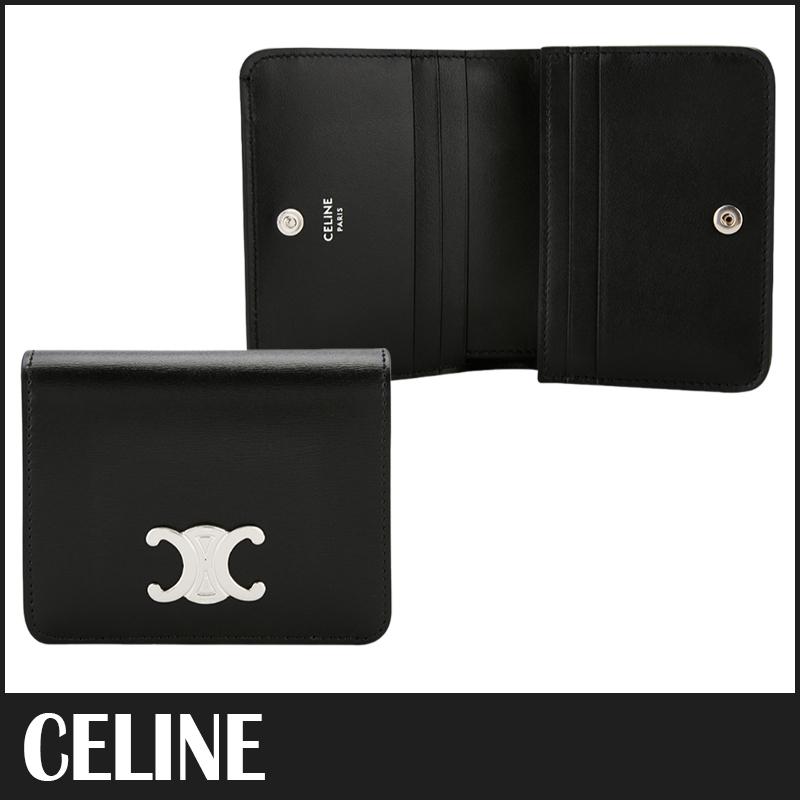 ☆送料関税込☆CELINE トリオンフ 小銭入れ 二つ折り財布☆