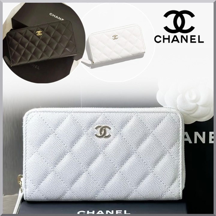 《定番カラー♪3色》CHANEL ミディアムウォレット