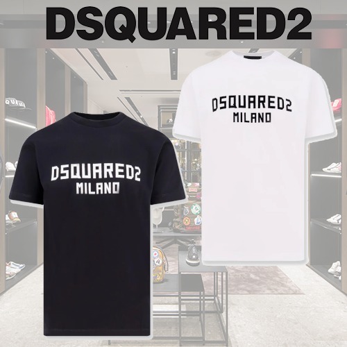 DSQUARED2 ディースクエアード メンズ コットン ロゴTシャツ