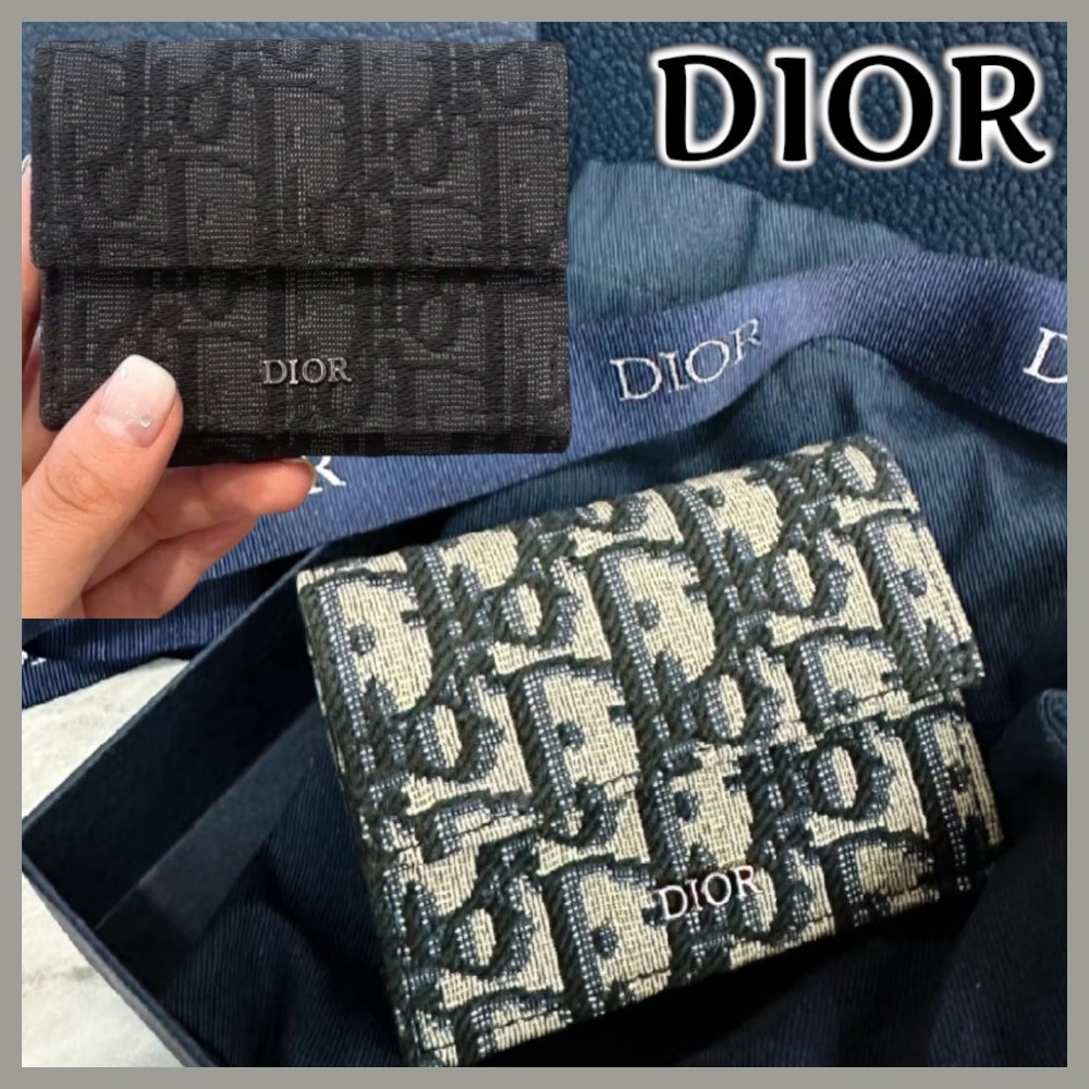 DIOR】SADDLE ディオール オブリーク チェーン付きウォレット