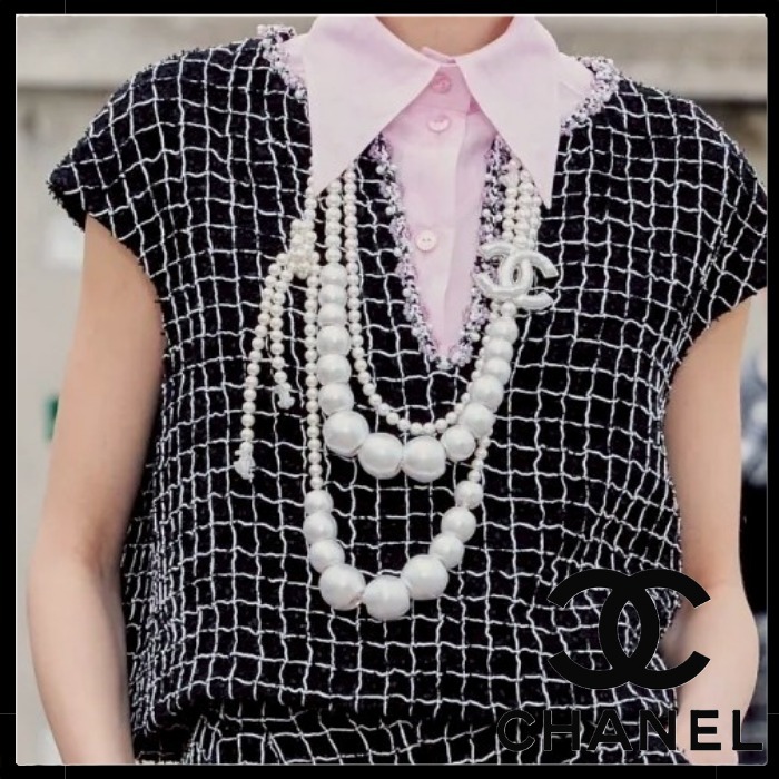 【大胆パールで首元を飾る☆】CHANEL ネックレス