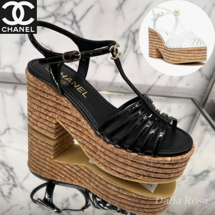 人気のプラットフォーム♡美脚効果【CHANEL】サンダル