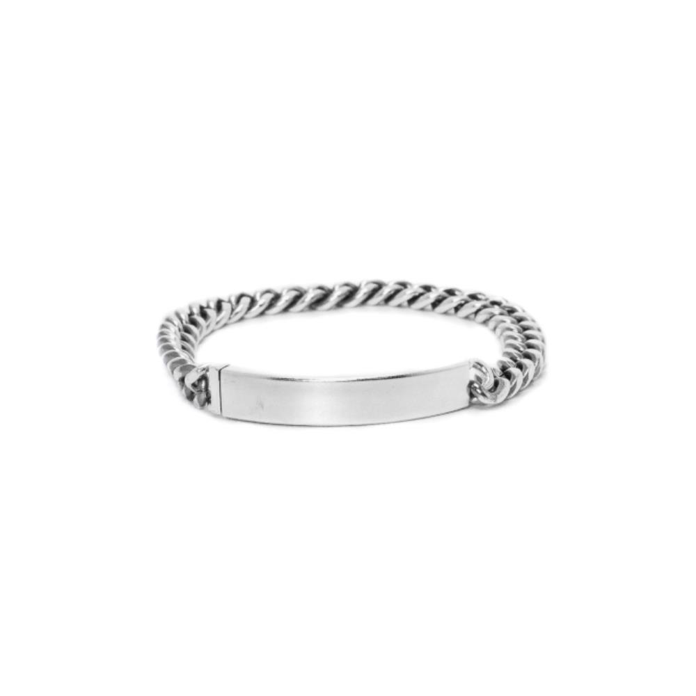 ★HARANG★ Silver Chain Bar Bracelet