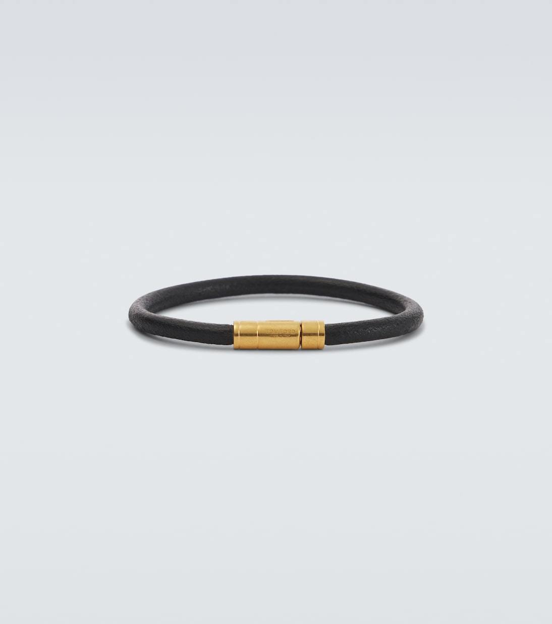 【Tom Ford】ロゴレザーブレスレット