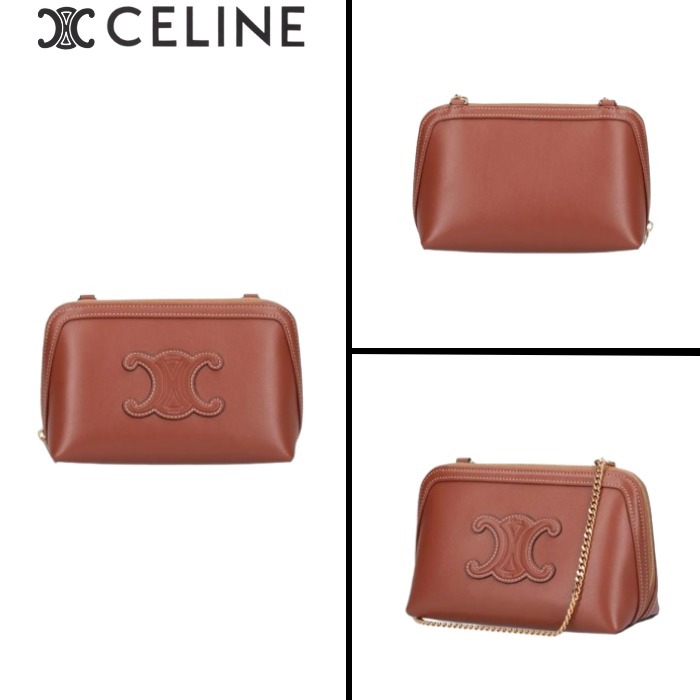 【CELINE】 チェーン付きクラッチ キュイル トリオンフ