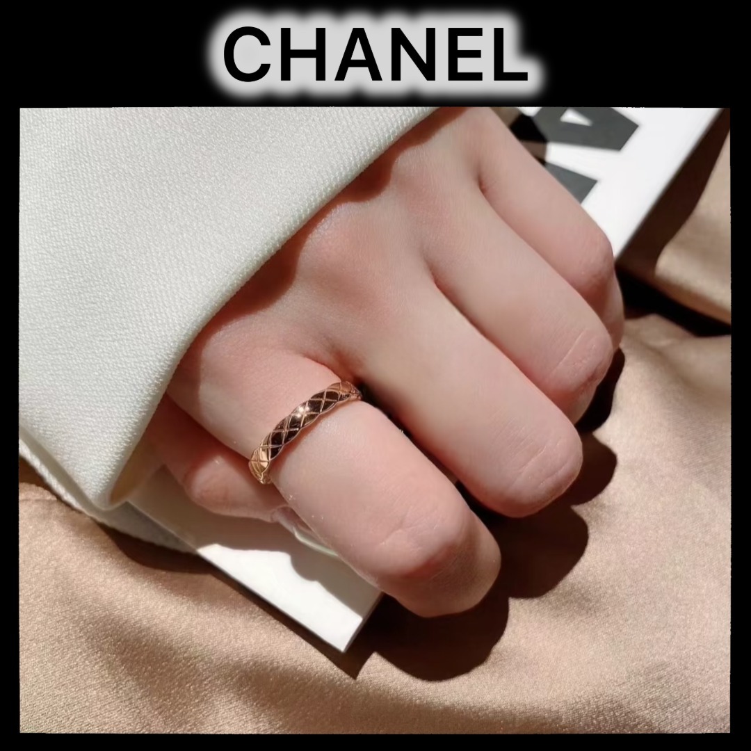 ★上品なベージュゴールド★CHANEL ココクラッシュ リング