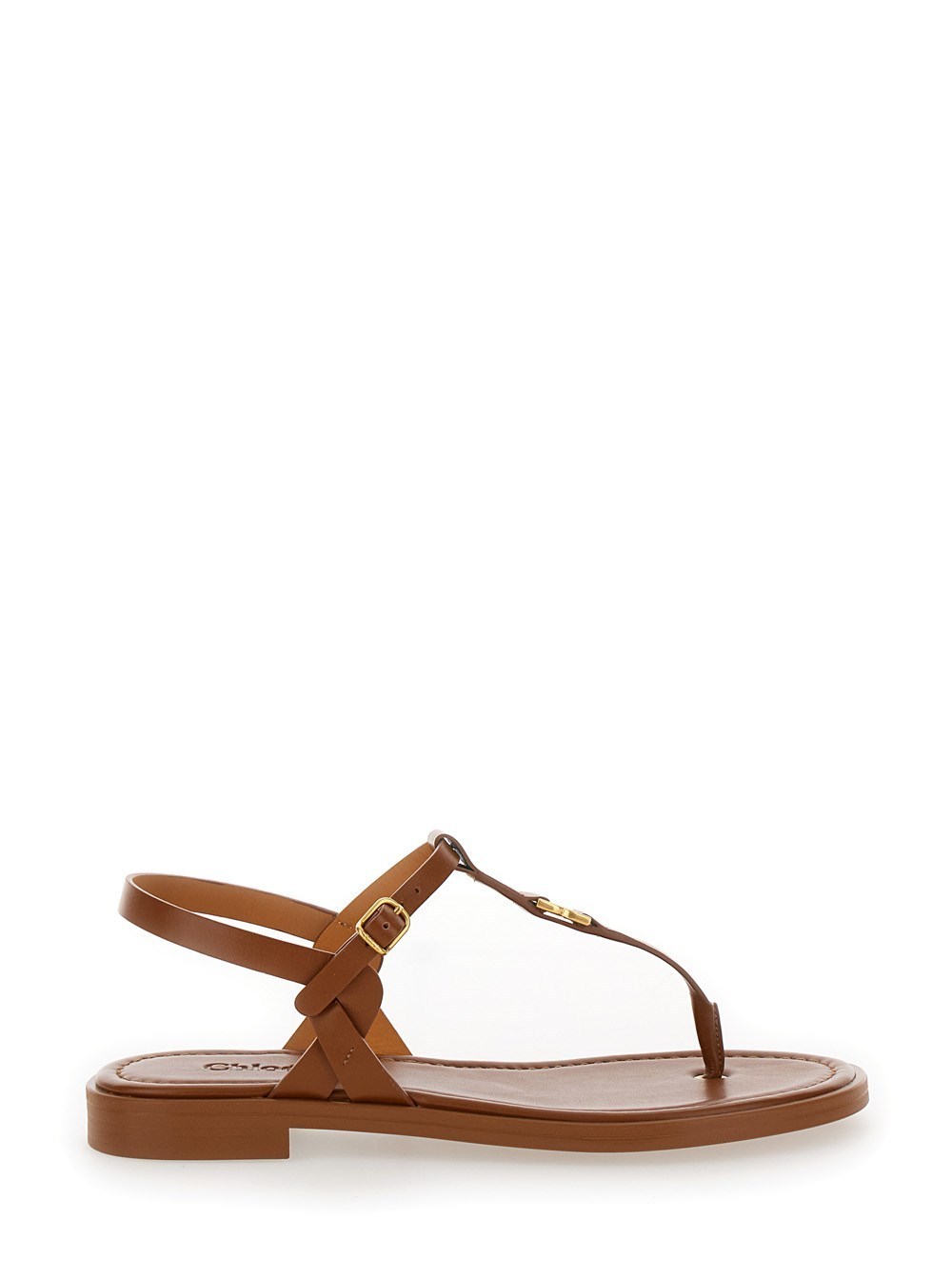 サンダル・ミュール Chloe 'Marcie' Brown Flat Thongs Sandals