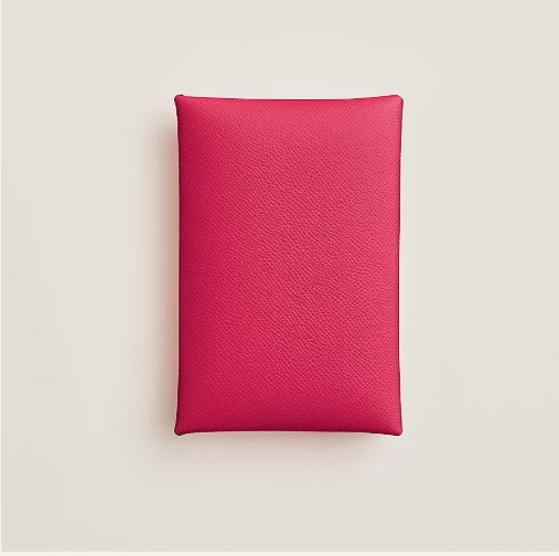 大人気【HERMES】可愛い色☆カードケース \"Calvi\" Rose Extreme