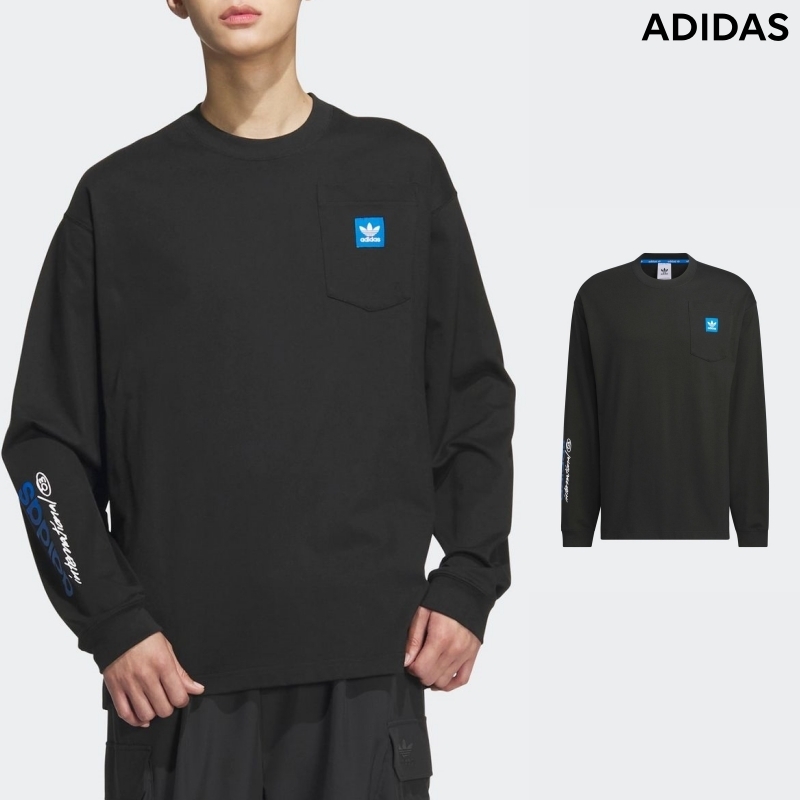 [ADIDAS] Tシャツ 長袖 シティスケート ブラック