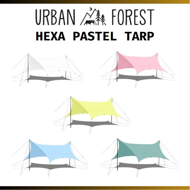 ■URBAN FOREST■ PASTEL HEXA TARP