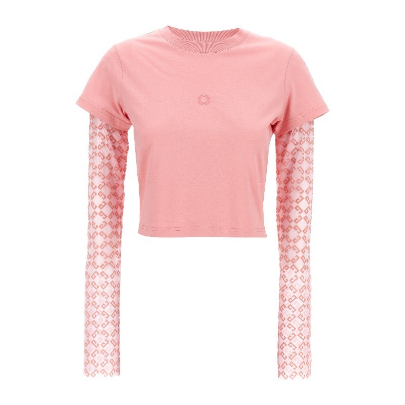 Tシャツ・カットソー GIVENCHY SS25 'cropped' T-shirt (BW70F920GU 639)