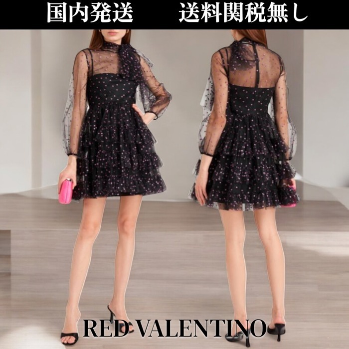 RED VALENTINO★パーティーに♪チュール ミニワンピース