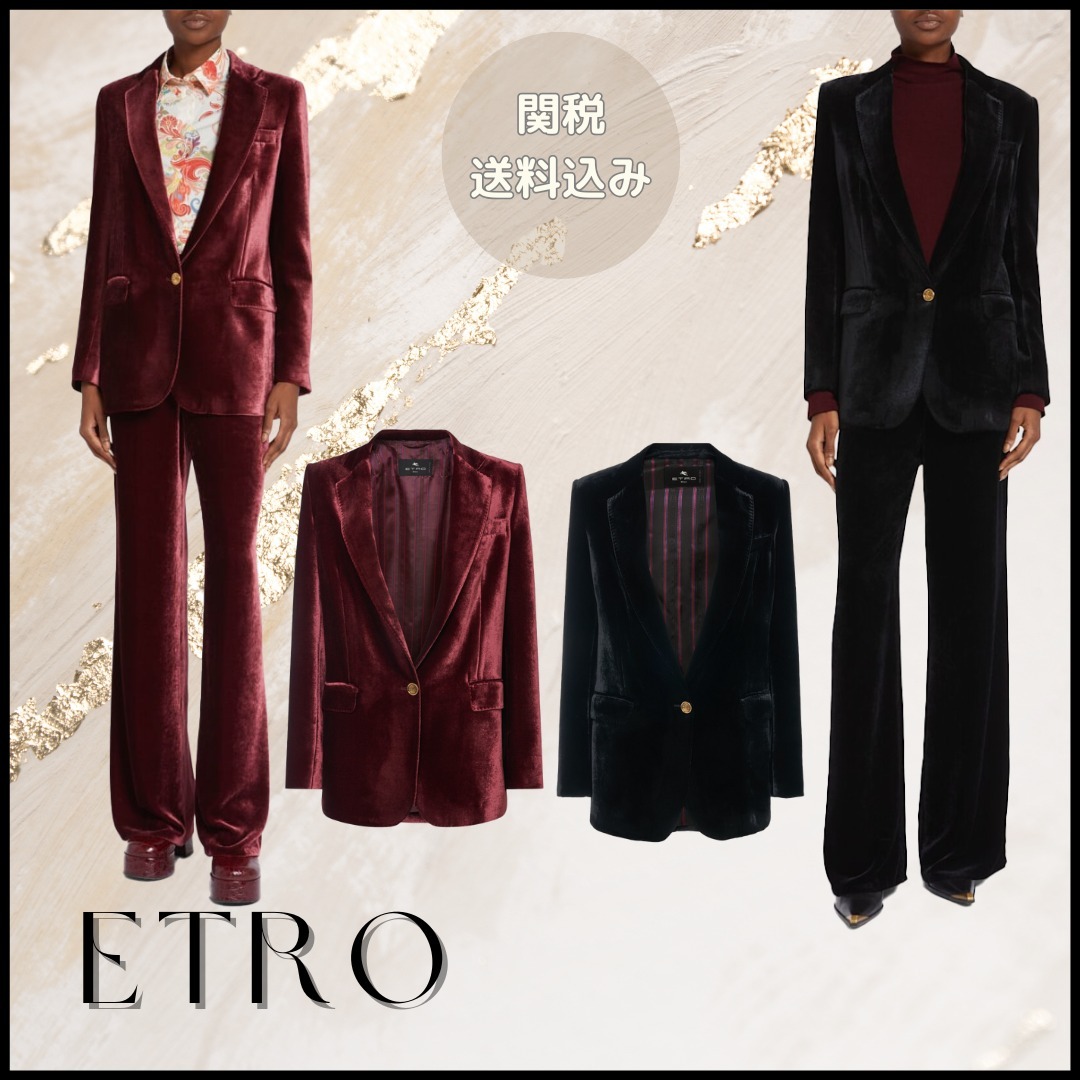 ETRO【関税送料込＆SALE価格】ベルベットジャケット