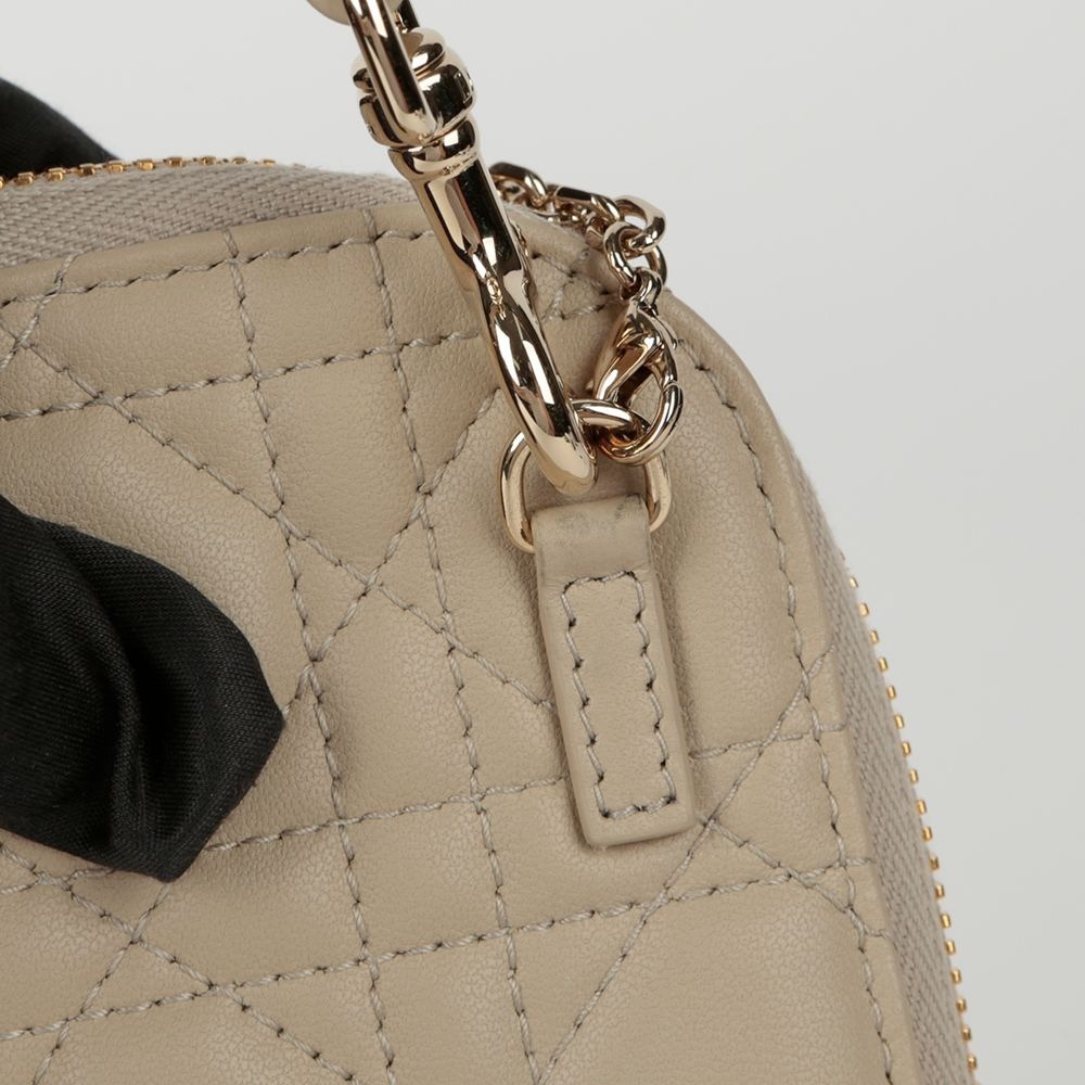 【ヴィンテージ】Rank:B☆Dior ベージュ フォンホルダー バッグ ヴィンテージ】Rank:B☆Dior ベージュ フォンホルダー バッグ
