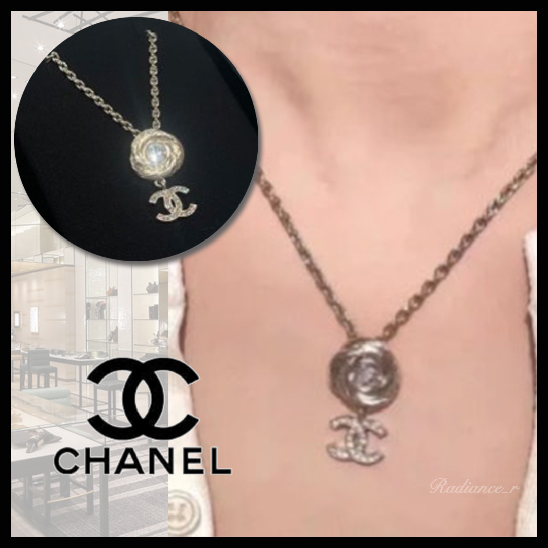 【エレガントなロゴが素敵♢】CHANEL 25SS ネックレス