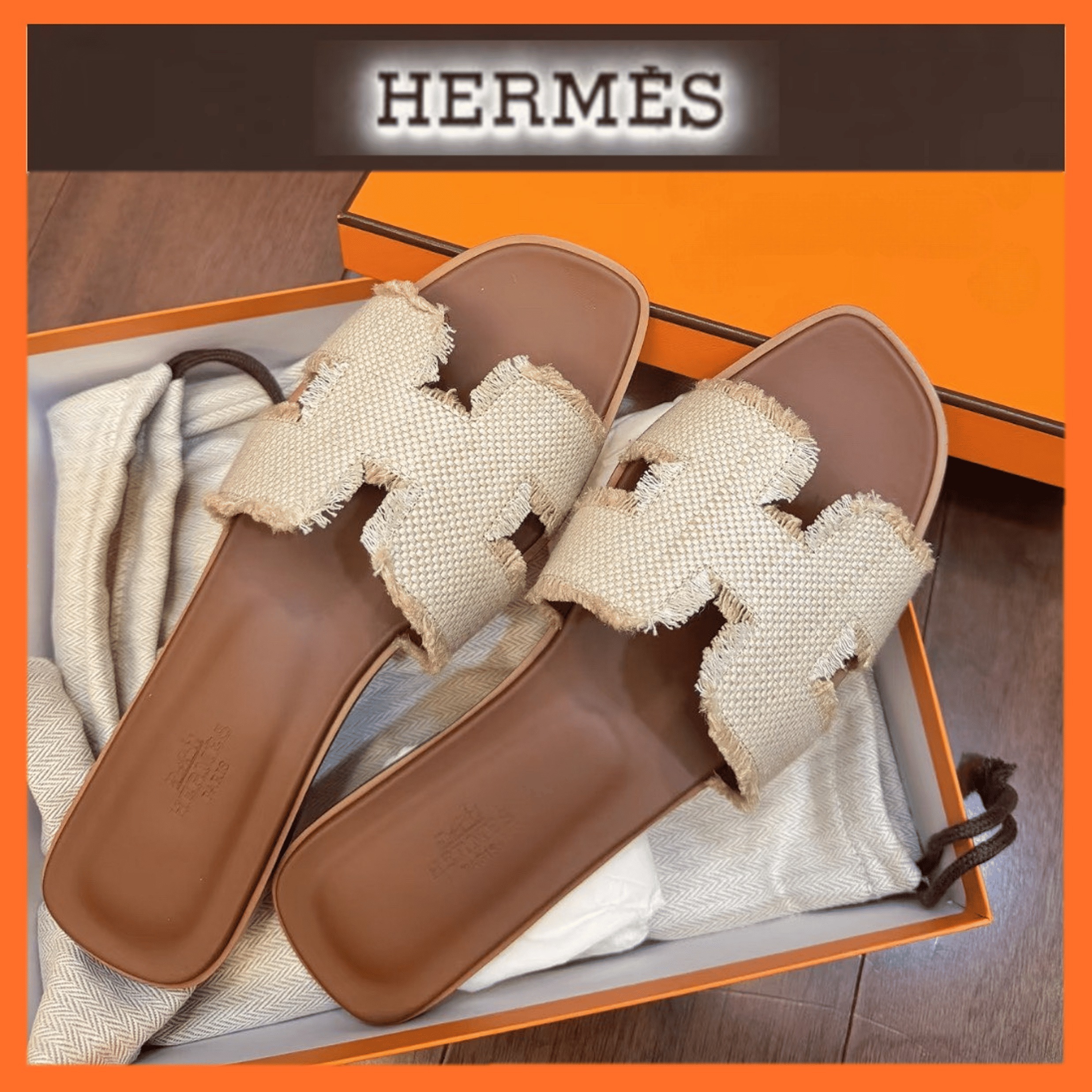 夏に履きたい洗練されたデザイン【HERMES】Oran サンダル